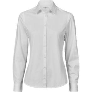 TeeJays Aktiv Str�k Skjorte - Dame - Hvid