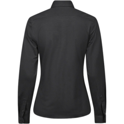 TeeJays Aktiv Str�k Skjorte - Dame - Sort