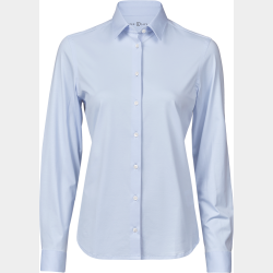 TeeJays Aktiv Str�k Skjorte - Dame - Lysebl�