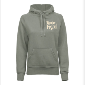 T�nder Festival Hoodie - Dame - Gr�n