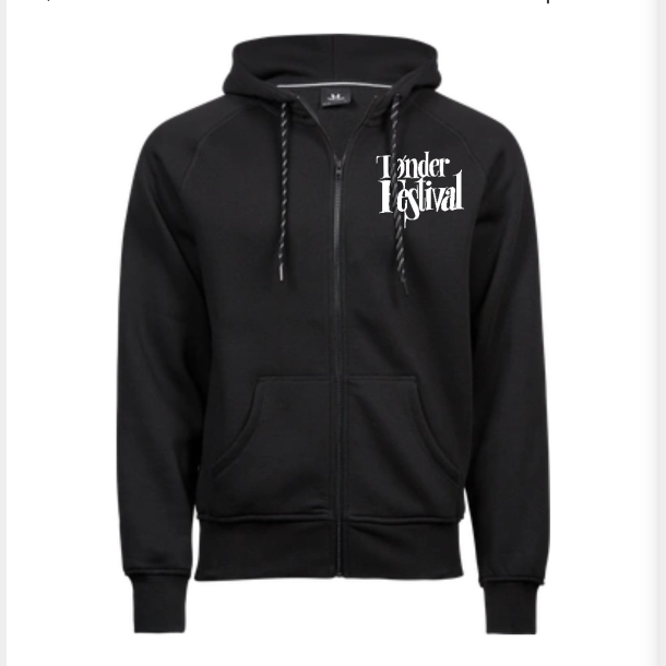 T�nder Festival Zip Hoodie - Sort