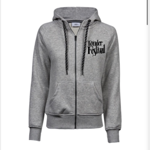 T�nder Festival Zip Hoodie - Dame - Gr�
