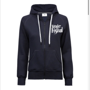 T�nder Festival Zip Hoodie - Dame - Navy