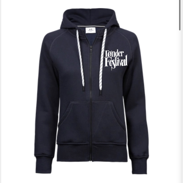 T�nder Festival Zip Hoodie - Dame - Navy