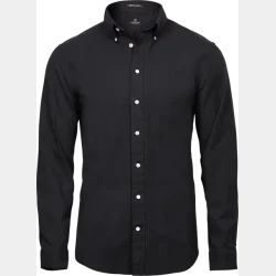 TeeJays Perfect Oxford Skjorte - Herre - Sort