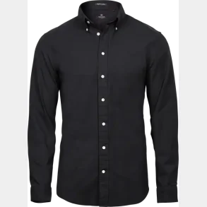 TeeJays Perfect Oxford Skjorte - Herre - Sort
