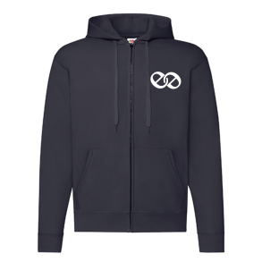 EE Fruit of the Loom Zip-Hoodie Navy