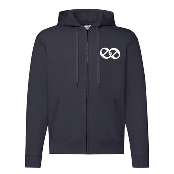 EE Fruit of the Loom Zip-Hoodie Navy