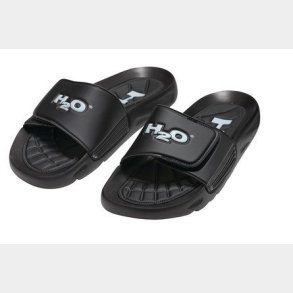 H2O Badesko sort m/velcro