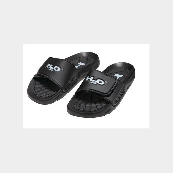 H2O Badesko sort m/velcro