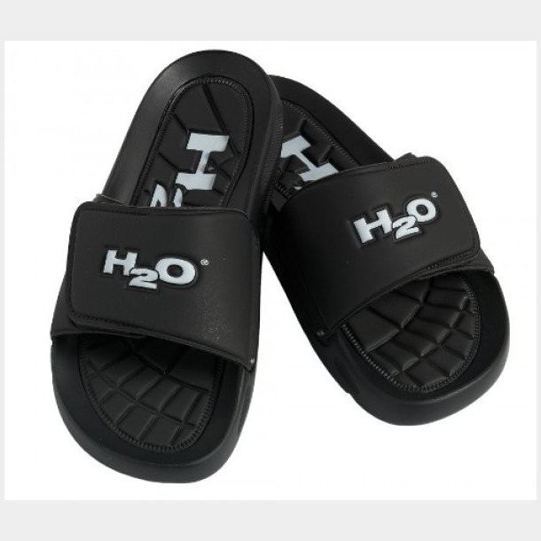 H2O Badesko Sort u/velcro