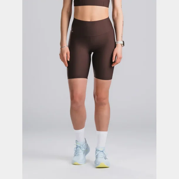 Fusion - H�jtaljede Tights Kort - Dame - M�rke Brun