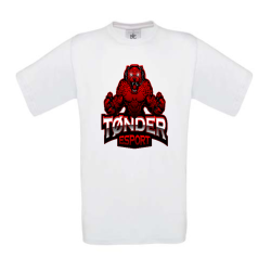 T-shirt Hvid med stor logo front