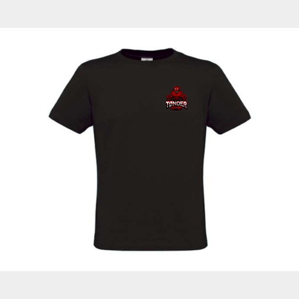 T-shirt sort m/ logo bryst