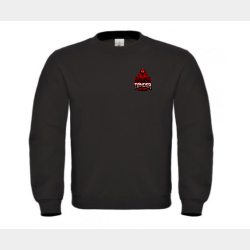 Sweatshirt sort m/ logo bryst
