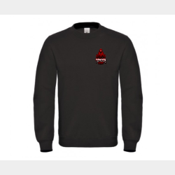 Sweatshirt sort m/ logo bryst