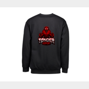 Sweatshirt sort med stor logo front