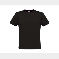 T-shirt sort med stor logo front