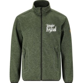 T�nder Festival Strik Fleece TF logo  - Unisex - Gr�n
