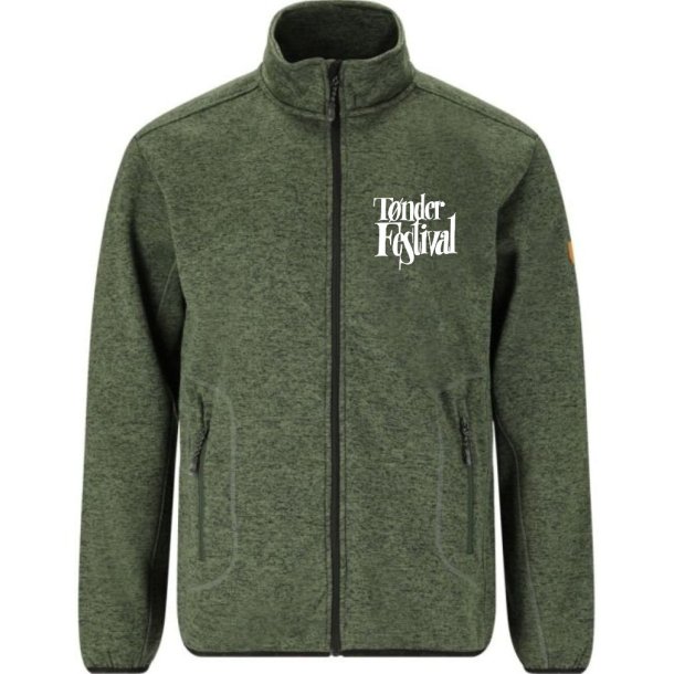 T�nder Festival Strik Fleece TF logo  - Unisex - Gr�n