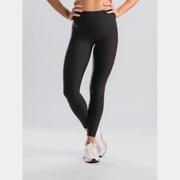 Fusion - H�jtaljede Tights Lang - Dame - Sort