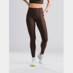 Fusion - H�jtaljede Tights Lang - Dame - M�rke Brun
